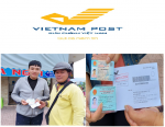 Những thẻ CCCD đầu tiên được Bưu điện huyện Tánh Linh chuyển phát đến địa chỉ khách hàng